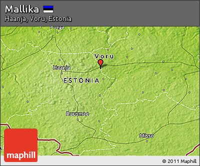 Physical 3D Map of Mallika