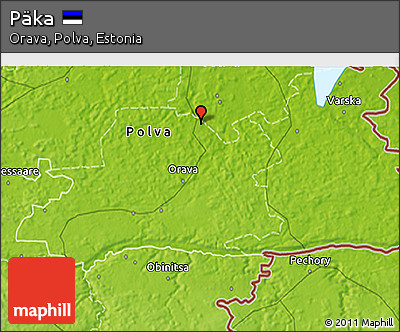 Physical 3D Map of Päka