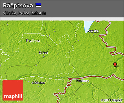 Physical 3D Map of Rääptsova