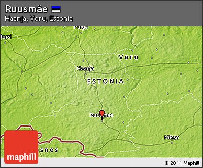 Physical 3D Map of Ruusmäe