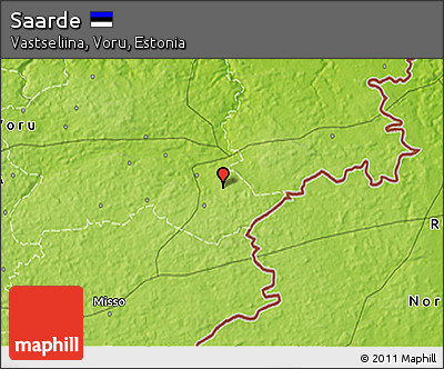 Physical 3D Map of Saarde