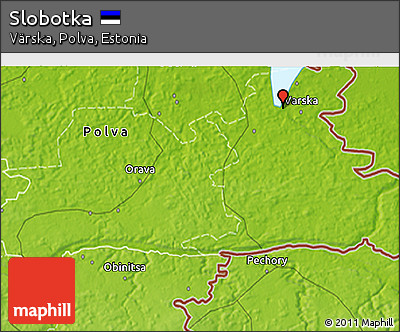 Physical 3D Map of Slobotka