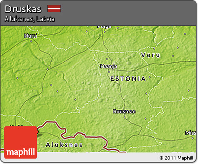 Physical 3D Map of Druskas