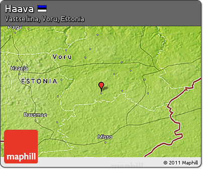 Physical 3D Map of Haava