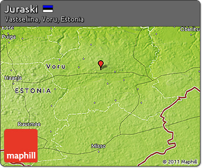 Physical 3D Map of Juraski
