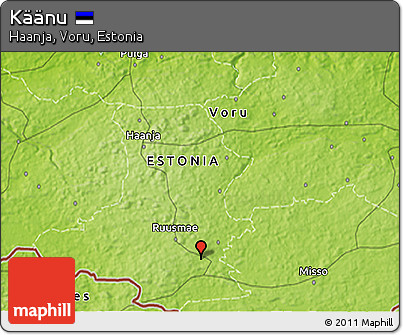 Physical 3D Map of Käänu