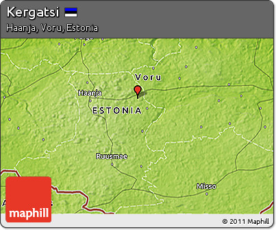 Physical 3D Map of Kergatsi