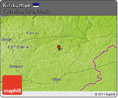 Physical 3D Map of Kirikumäe