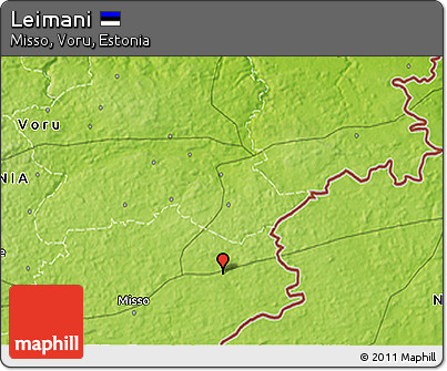 Physical 3D Map of Leimani