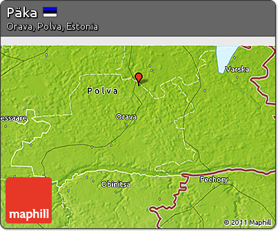 Physical 3D Map of Päka