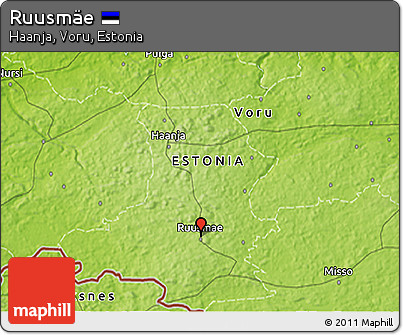 Physical 3D Map of Ruusmäe