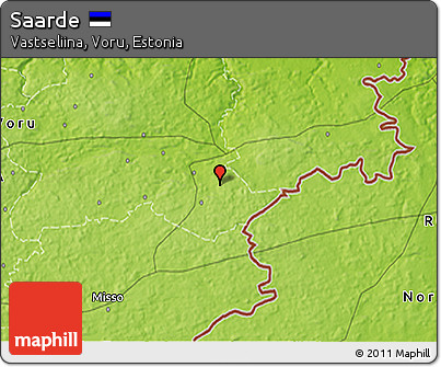 Physical 3D Map of Saarde