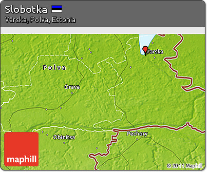 Physical 3D Map of Slobotka