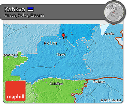Political 3D Map of Kahkva
