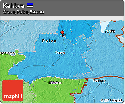 Political 3D Map of Kahkva