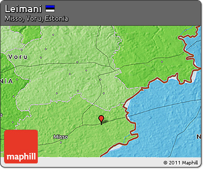 Political 3D Map of Leimani