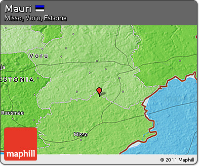 Political 3D Map of Mauri