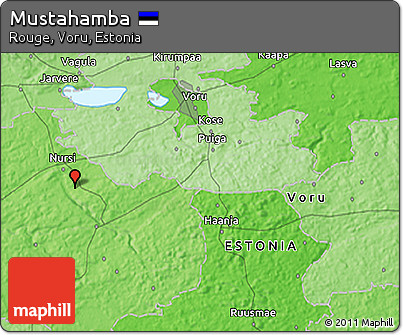 Political 3D Map of Mustahamba