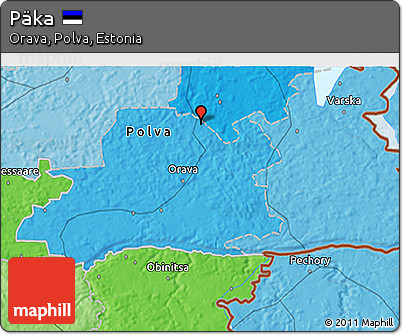 Political 3D Map of Päka