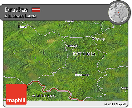 Satellite 3D Map of Druskas