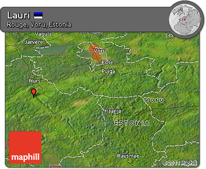 Satellite 3D Map of Lauri