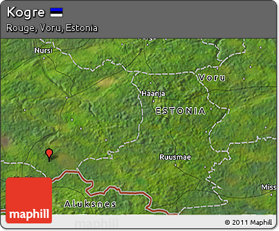 Satellite 3D Map of Kogre