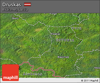 Satellite 3D Map of Druskas