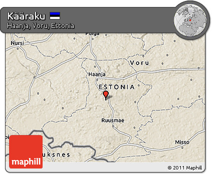 Shaded Relief 3D Map of Kääraku