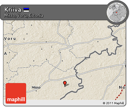 Shaded Relief 3D Map of Kriiva