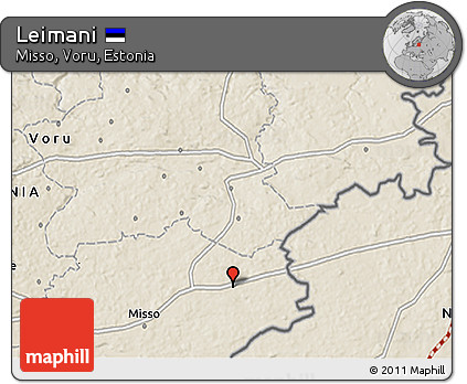 Shaded Relief 3D Map of Leimani