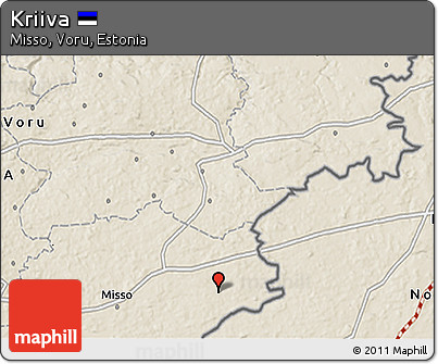 Shaded Relief 3D Map of Kriiva