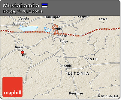 Shaded Relief 3D Map of Mustahamba