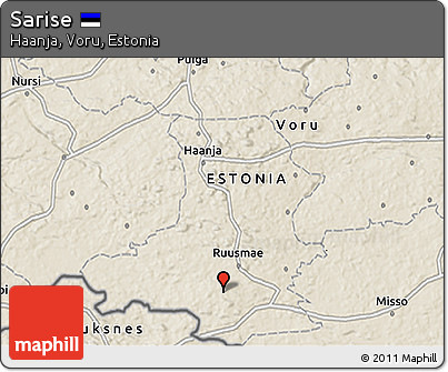 Shaded Relief 3D Map of Sarise