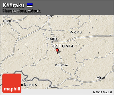 Shaded Relief 3D Map of Kääraku