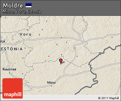 Shaded Relief 3D Map of Möldre
