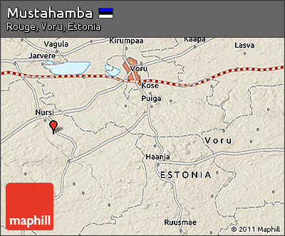 Shaded Relief 3D Map of Mustahamba