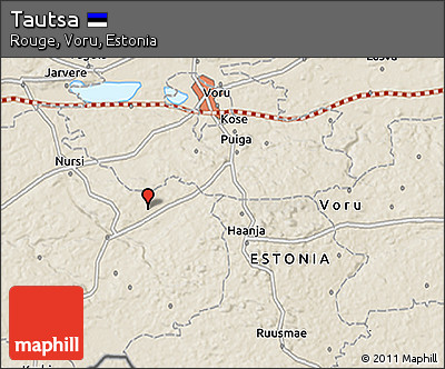 Shaded Relief 3D Map of Tautsa