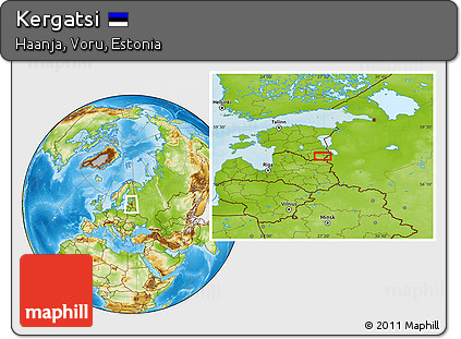 Physical Location Map of Kergatsi