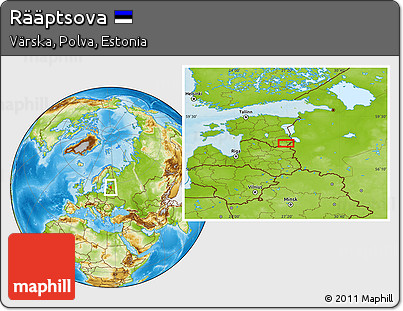 Physical Location Map of Rääptsova