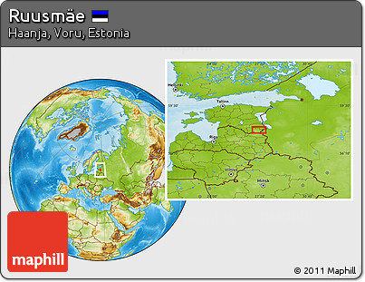 Physical Location Map of Ruusmäe