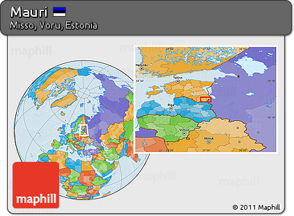 Political Location Map of Mauri