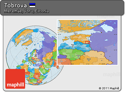 Political Location Map of Tobrova