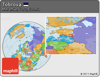 Political Location Map of Tobrova