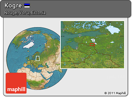 Satellite Location Map of Kogre
