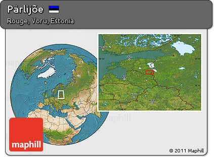 Satellite Location Map of Pärlijõe