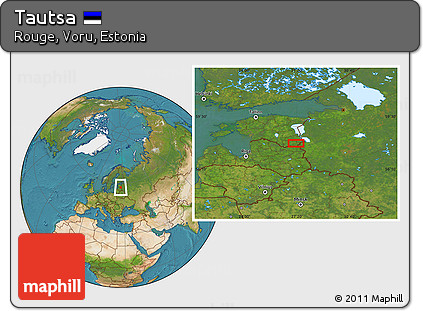 Satellite Location Map of Tautsa