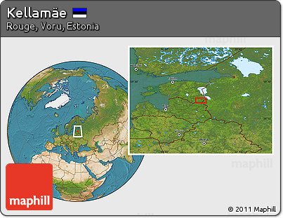Satellite Location Map of Kellamäe