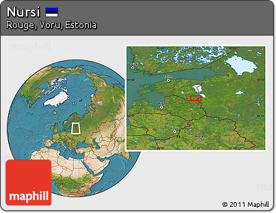 Satellite Location Map of Nursi