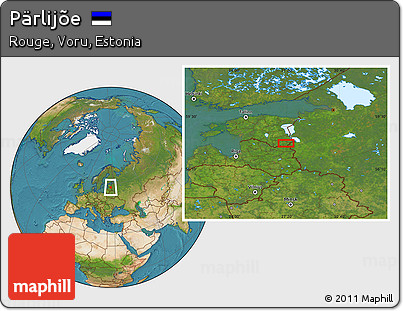 Satellite Location Map of Pärlijõe