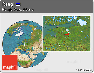 Satellite Location Map of Raagi